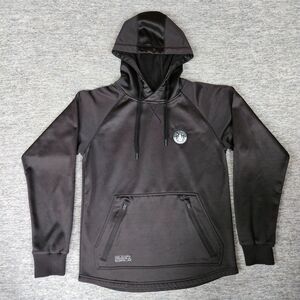 Saga Outerwear Pullover Hoodie Men's Small Softshell Zip Pockets Thumbholes Ski